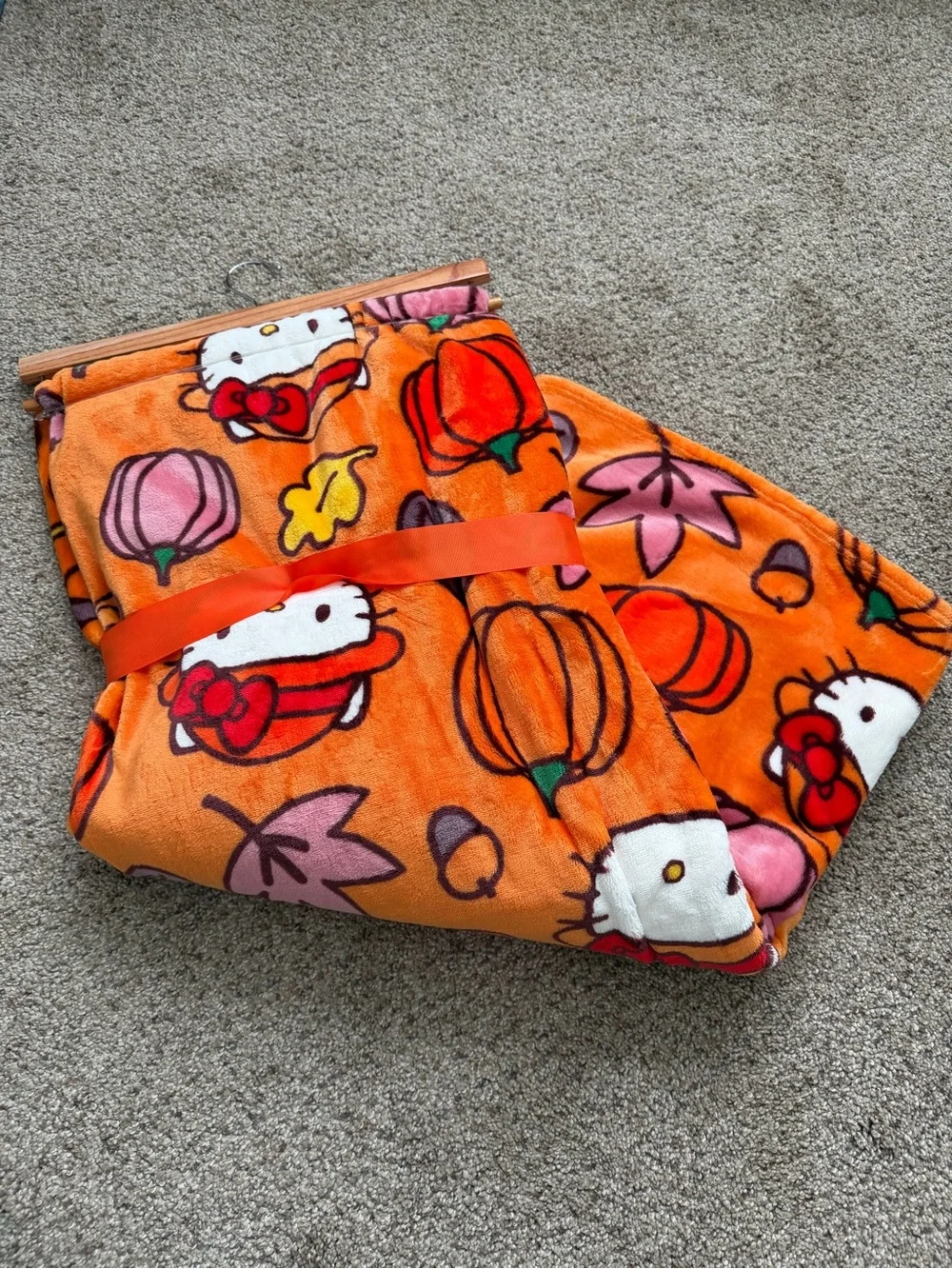 Hello Kitty Fall Plush Throw